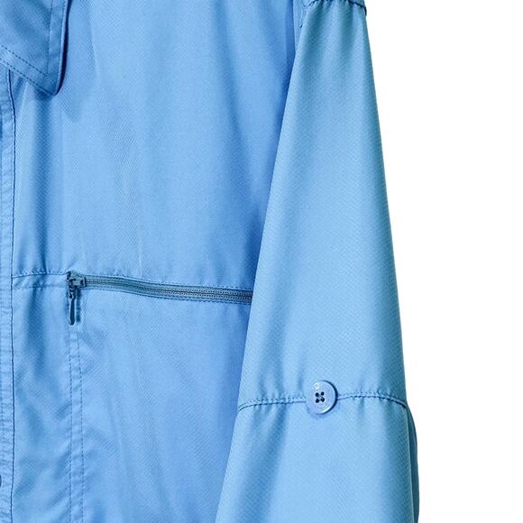 Orvis Performance Blue Fishing Shirt Vented Roll Up Sleeves Lightweight Medium - Picture 4 of 8